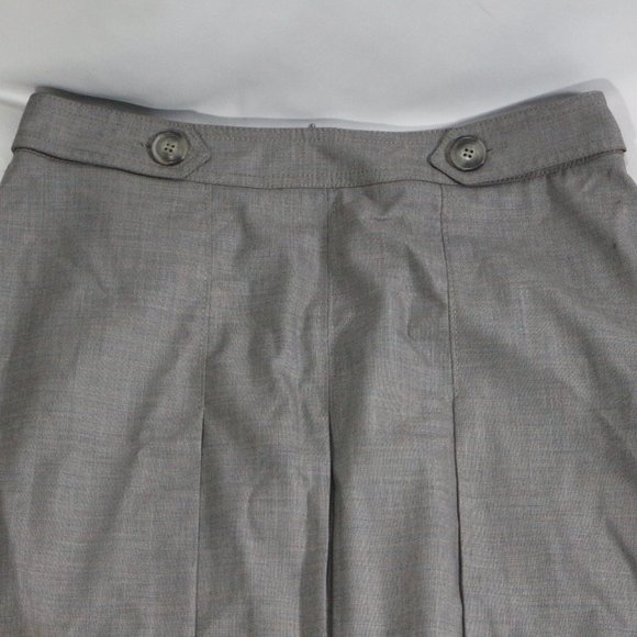 APOSTROPHE Stretch Womens Gray Pleated A-Line Skirt Sz 4 US Women - Picture 2 of 9